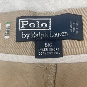 Polo‎ Ralph Lauren Big Tyler Short Tan Mens 50 B Cotton Pockets Chino Shorts